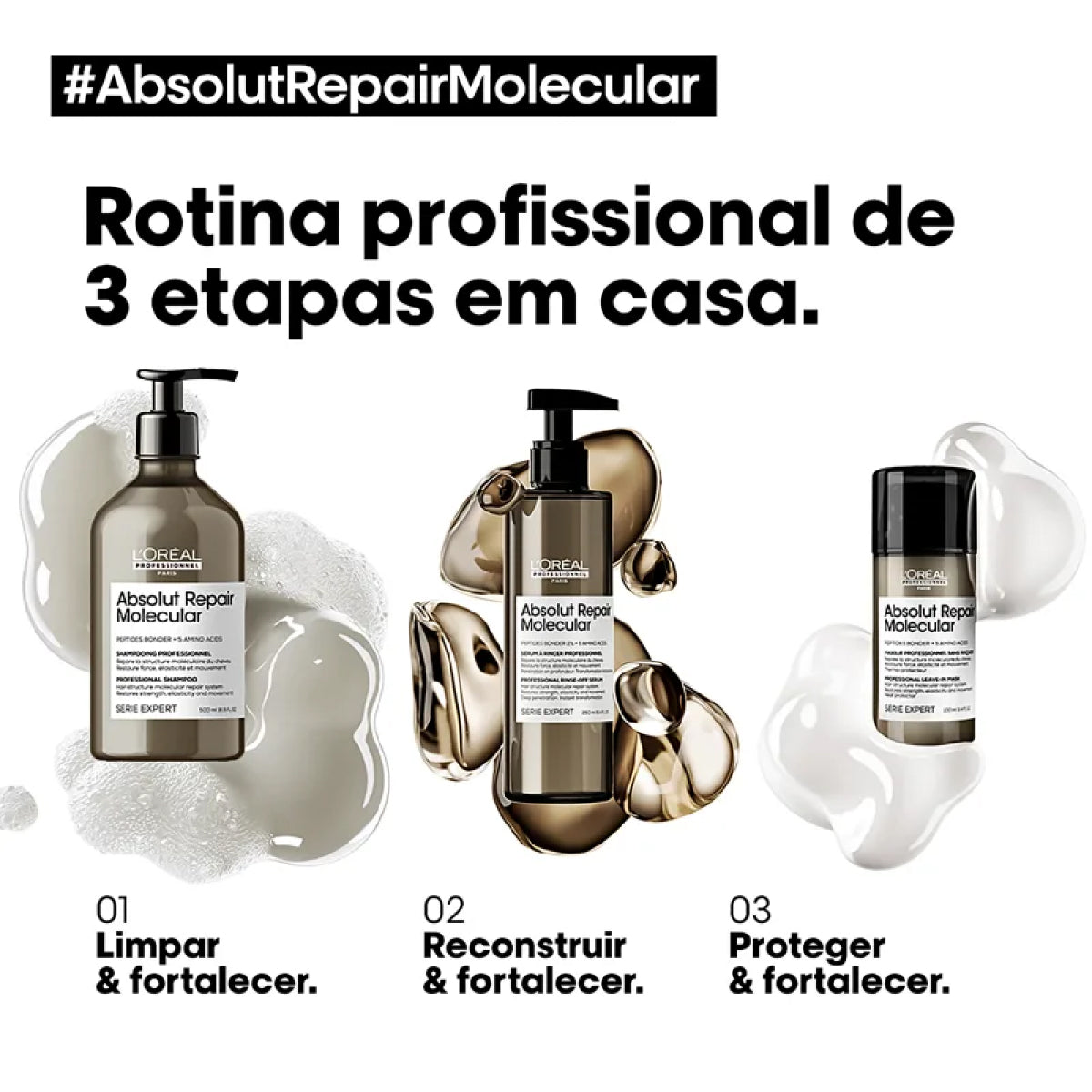Shampoo Loreal Absolut Repair Molecular 500 ml