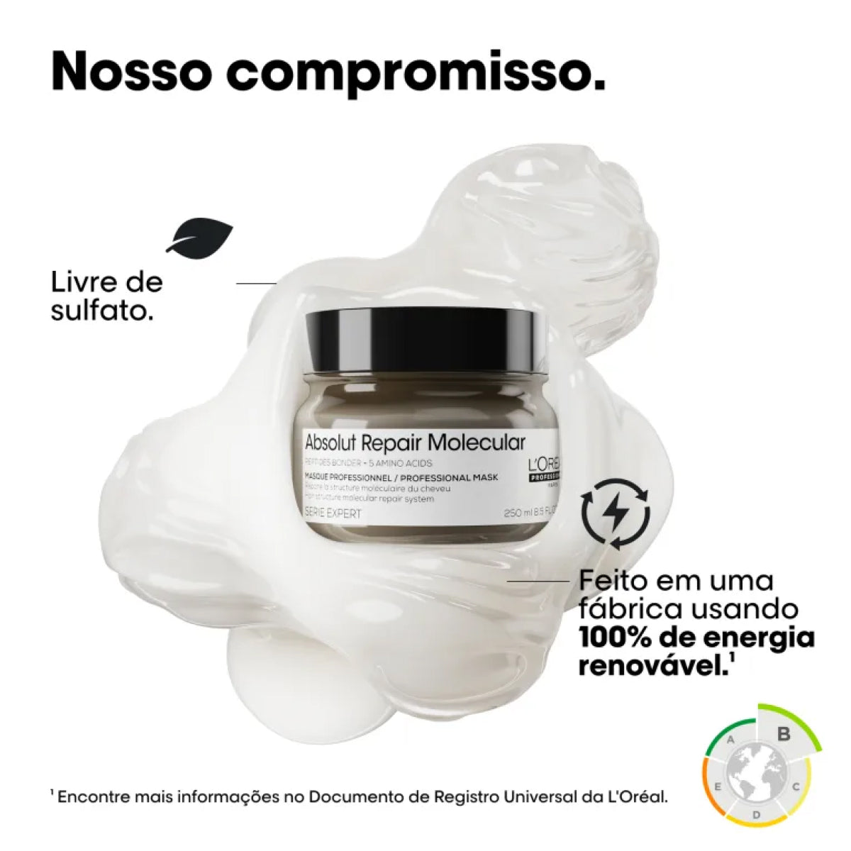 Máscara Loreal Absolut Repair Molecular 250 ml