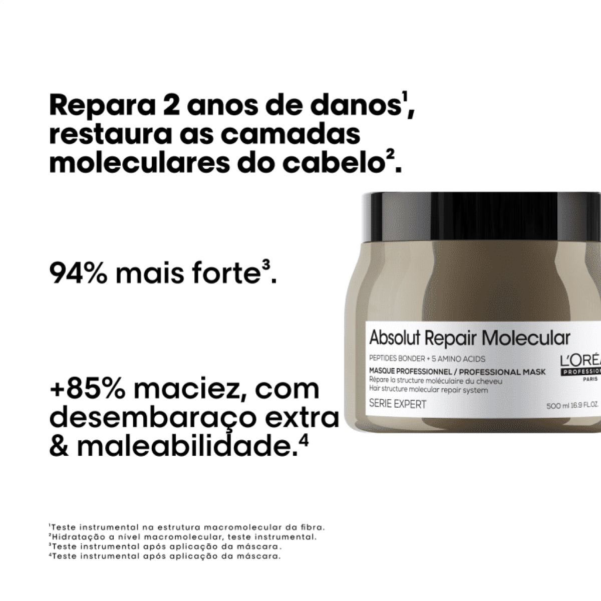 Máscara Loreal Absolut Repair Molecular 500 ml