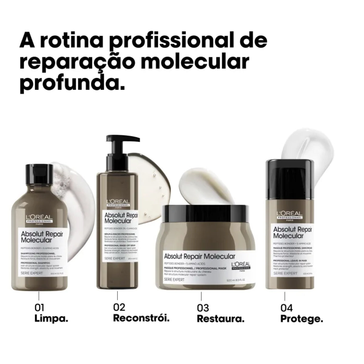 Máscara Loreal Absolut Repair Molecular 500 ml