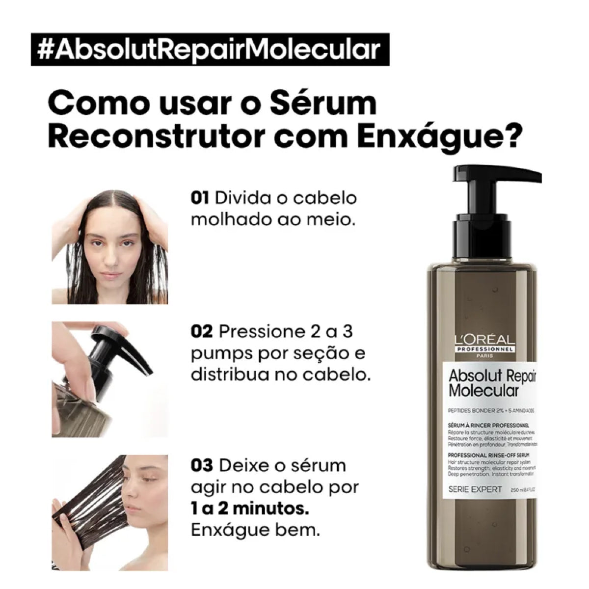 Loreal Absolut Repair Molecular Sérum Capilar 250 ml