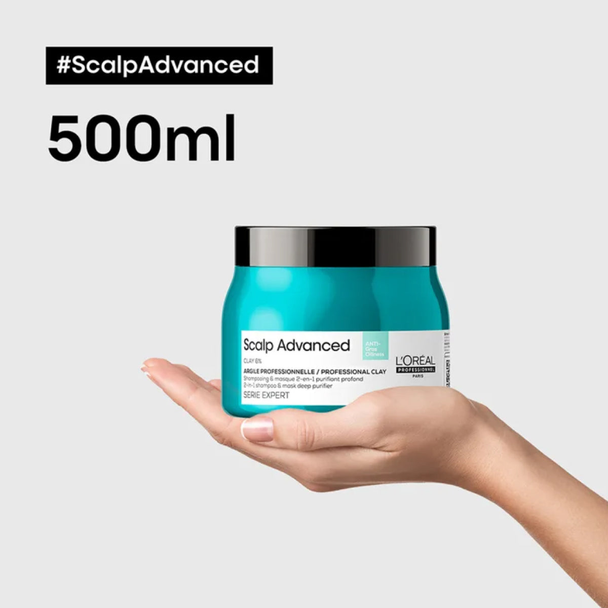 Máscara Loreal Scalp Advanced Anti Gras Oiliness 500 ml