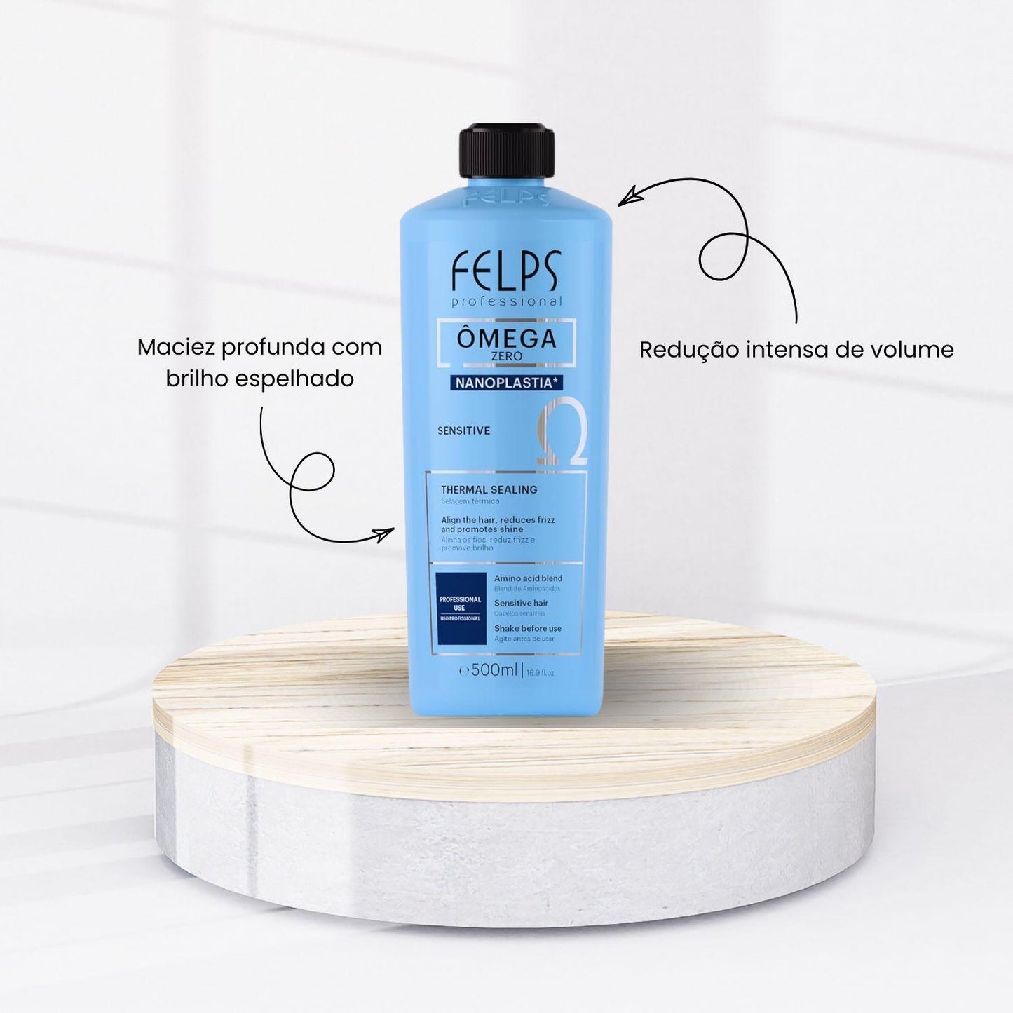 Progressiva Felps Omega Zero Unique Sensitive Selagem Térmica 500 ml