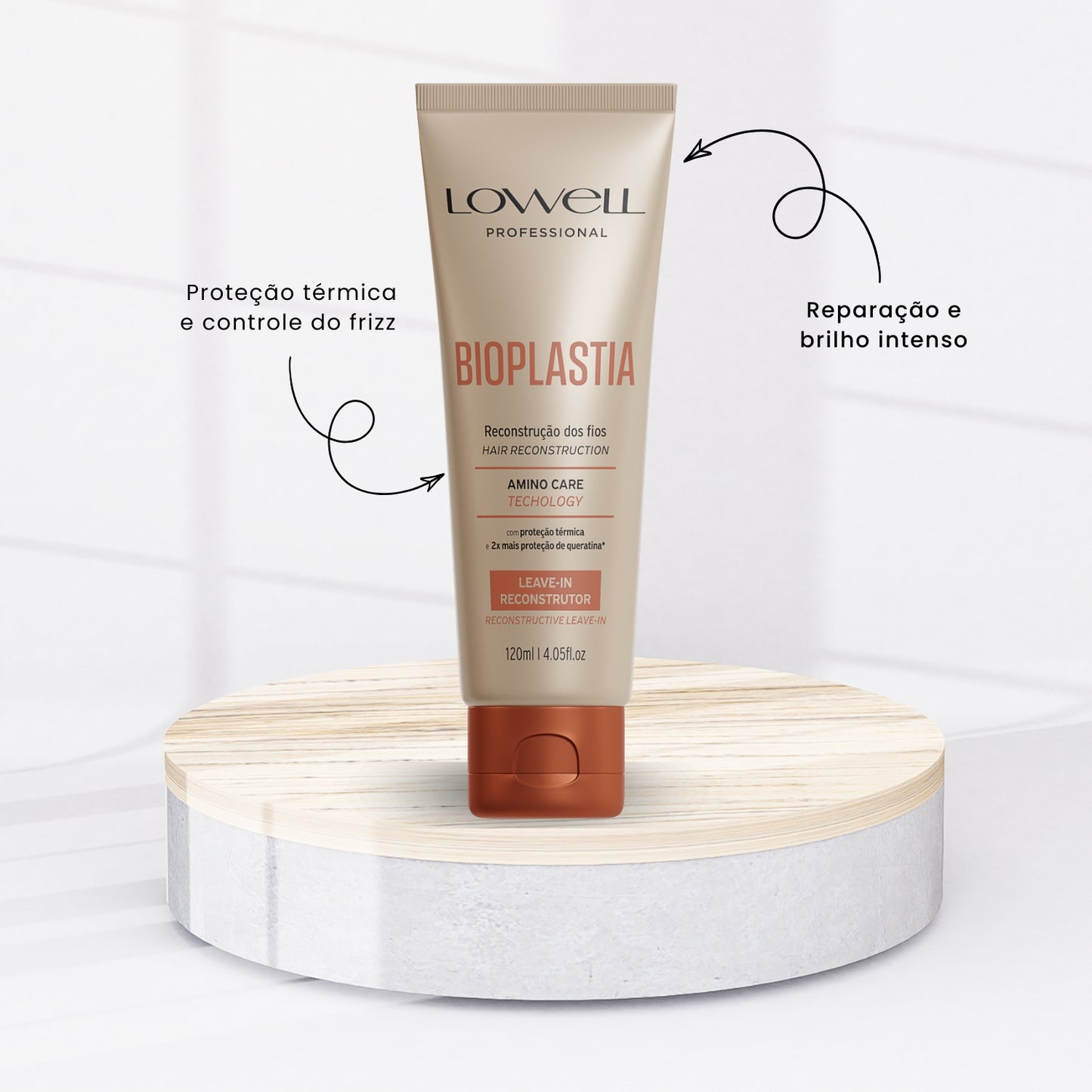 Leave in Lowell Bioplastia Proteção Térmica e Reparação 120 ml