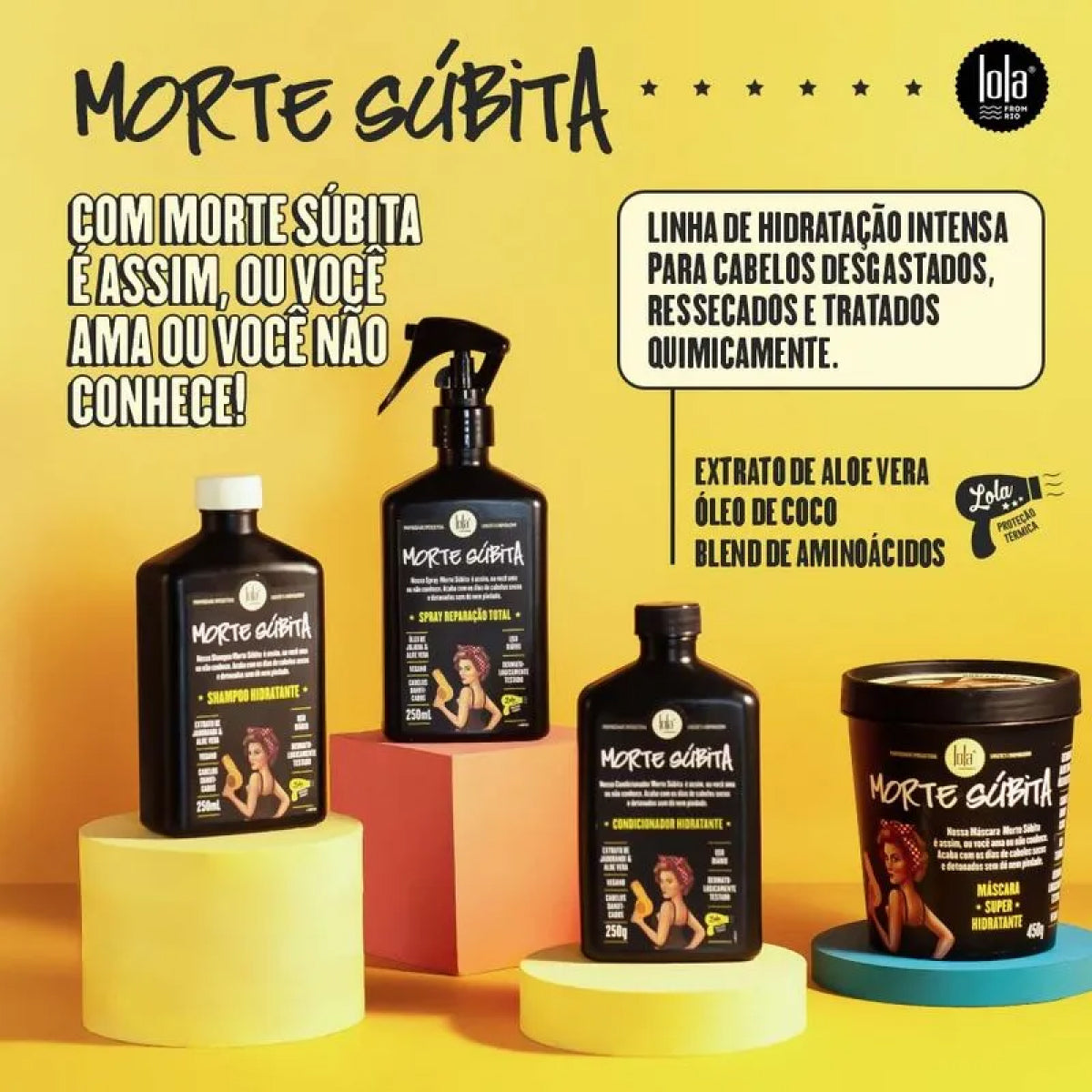 Máscara Lola Cosmetics Morte Súbita 450 g