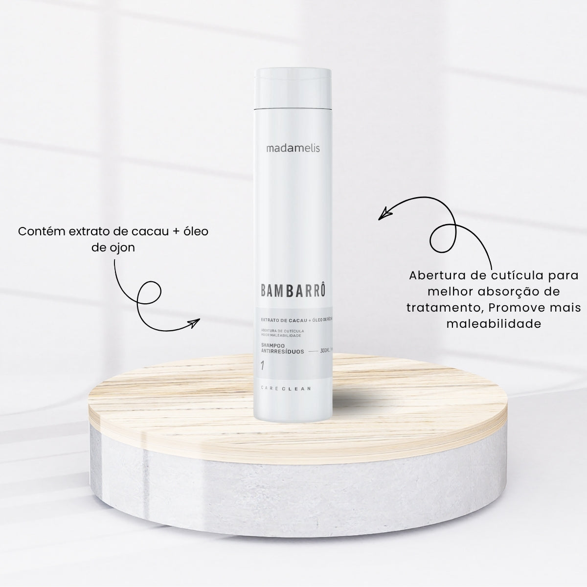 Kit Madamelis Bambarro Tratamento Capilar 2 x 300 ml