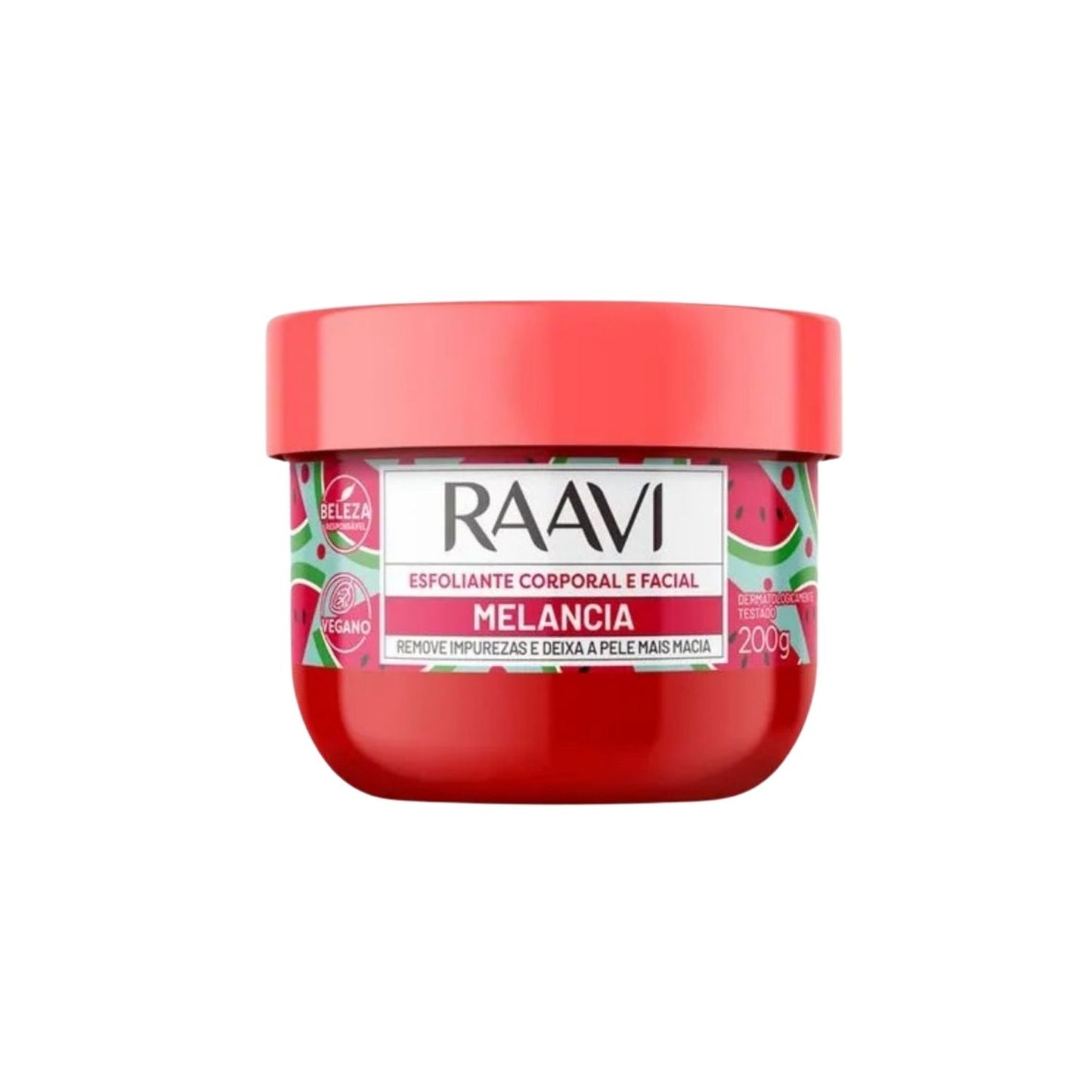 Esfoliante Raavi Creme Corporal e Facial Melancia 200 g