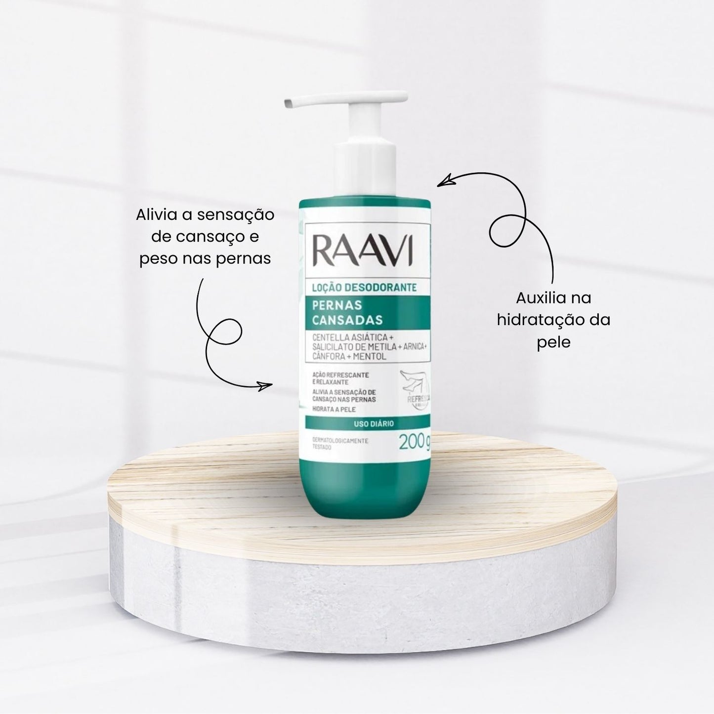 Raavi Loçao Desodorante Pernas Cansadas 200 g