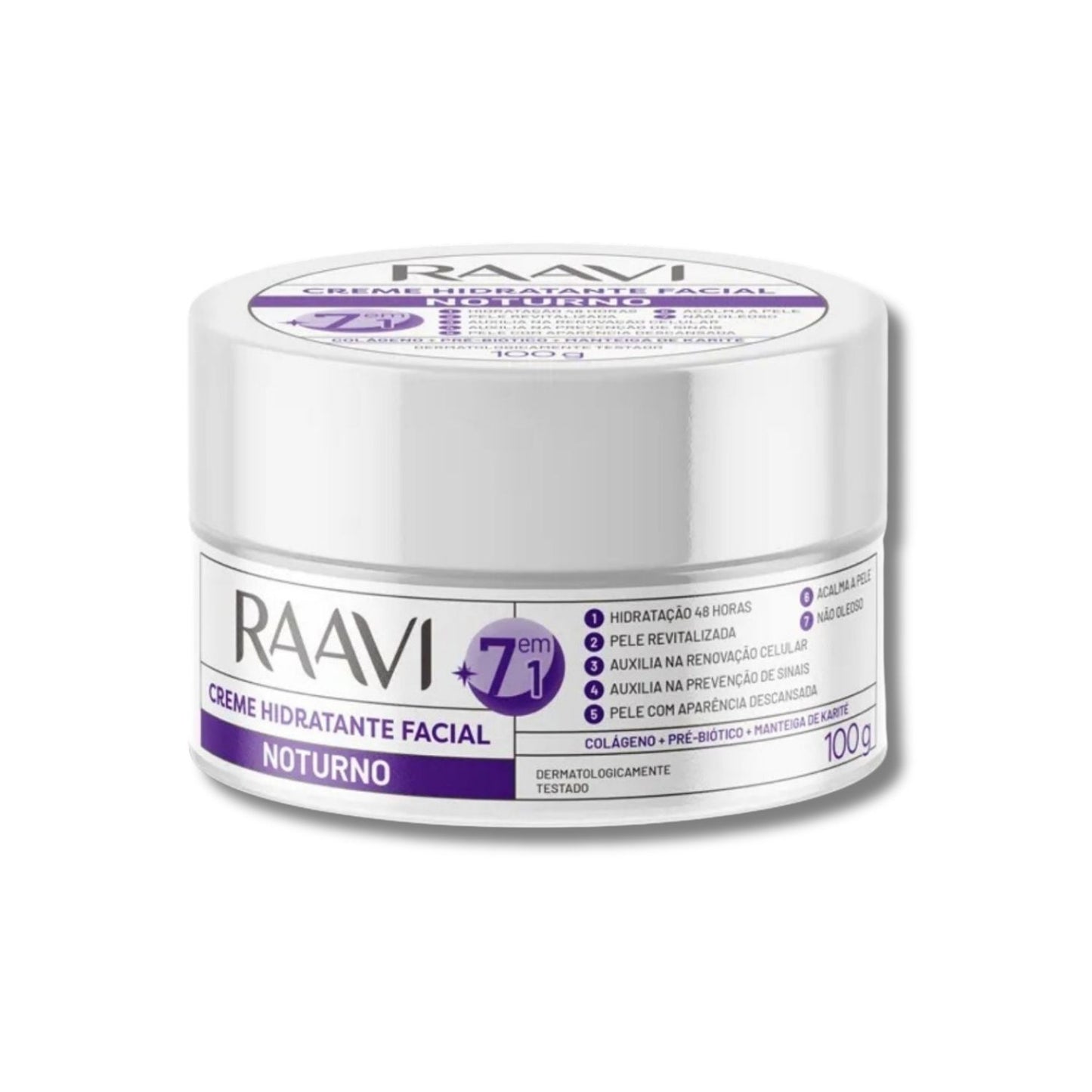 Raavi Creme Hidratante Facial Noturno 100 g