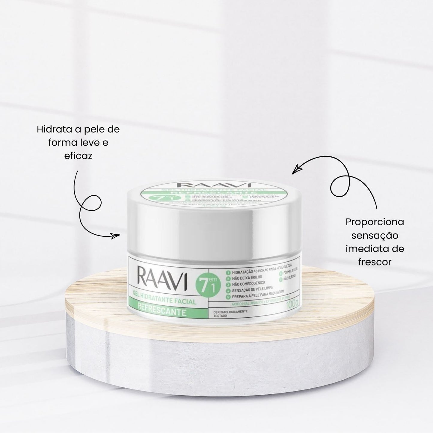 Raavi Gel Hidratante Facial Refrescante 100 g
