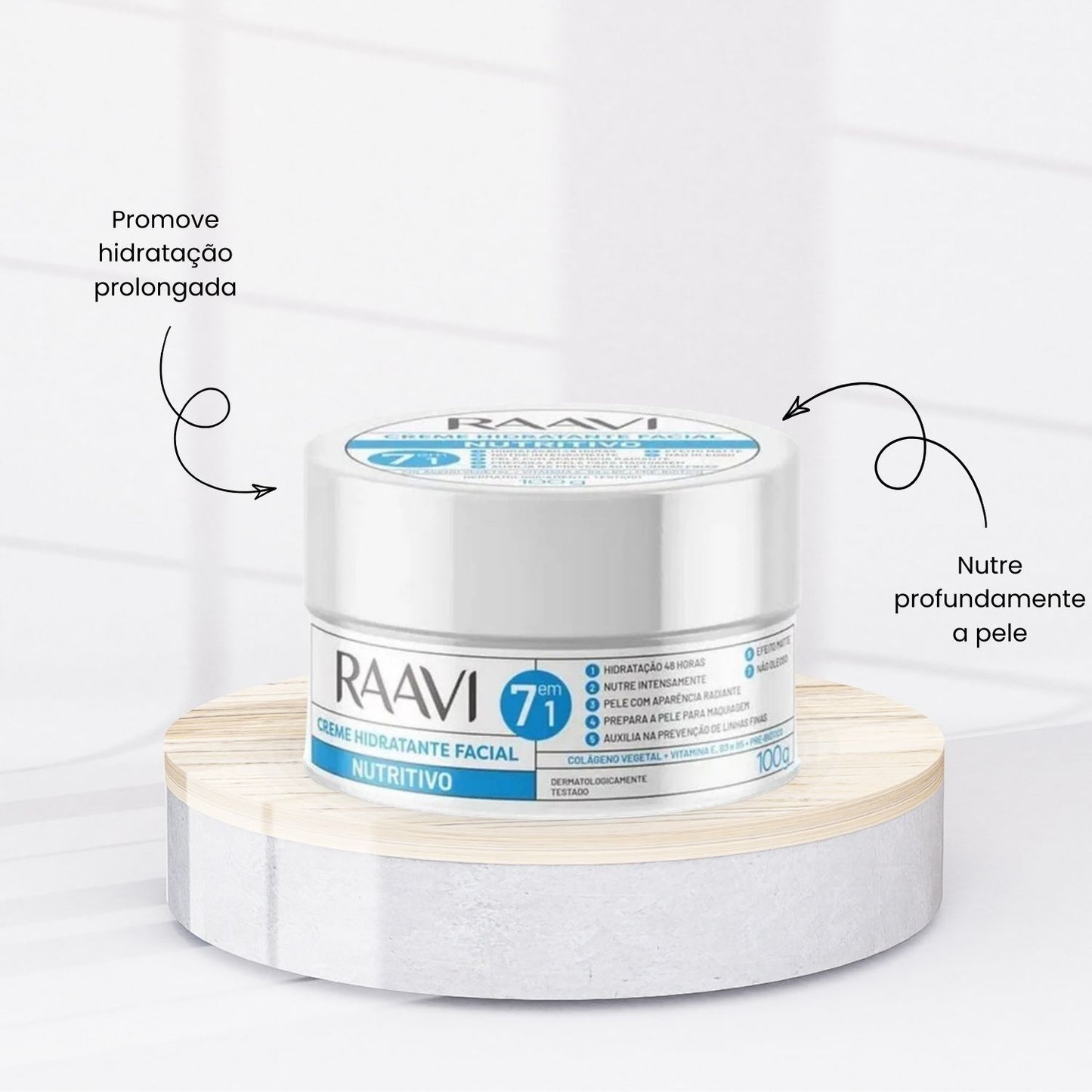Raavi Creme Hidratante Facial Nutritivo 100 g