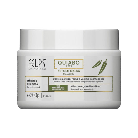 Botox Capilar Felps Quiabo XBTX Redutor de Volume em Massa 300 g