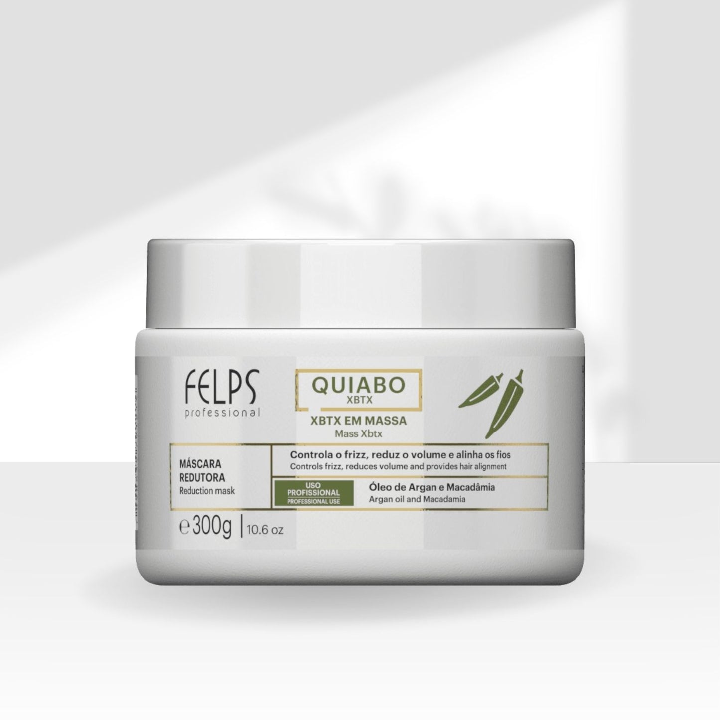 Botox Capilar Felps Quiabo XBTX Redutor de Volume em Massa 300 g