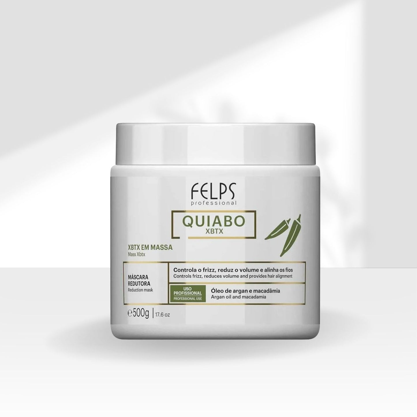 Botox Capilar Felps Quiabo XBTX Redutor de Volume em Massa 500 g