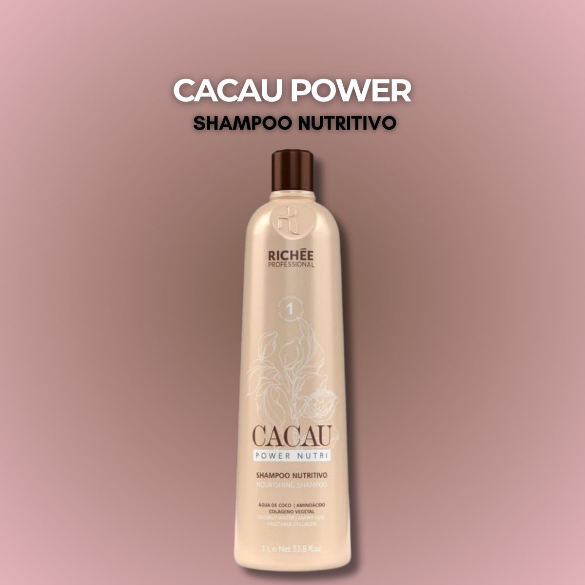 Shampoo Richée Cacau Power Nutri 1 Litro