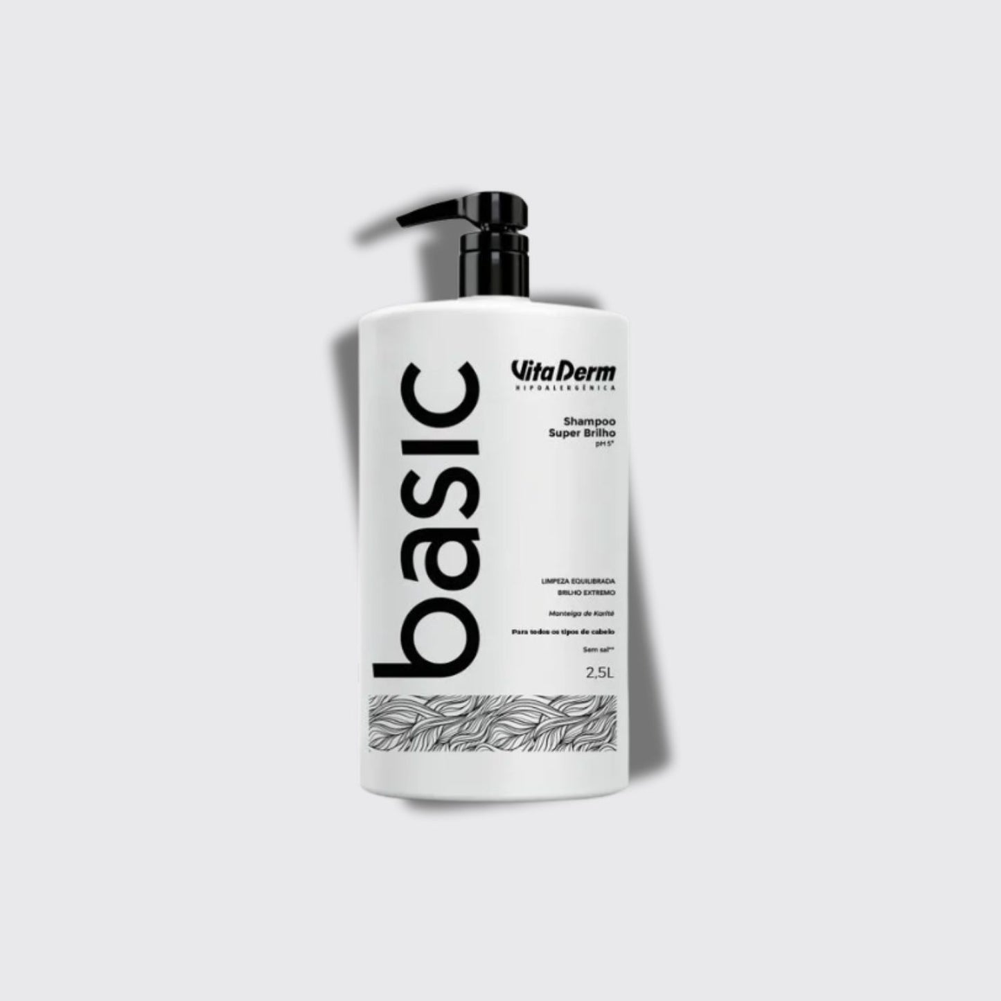 Shampoo Vita Derm Basic Super Brilho 2,5L