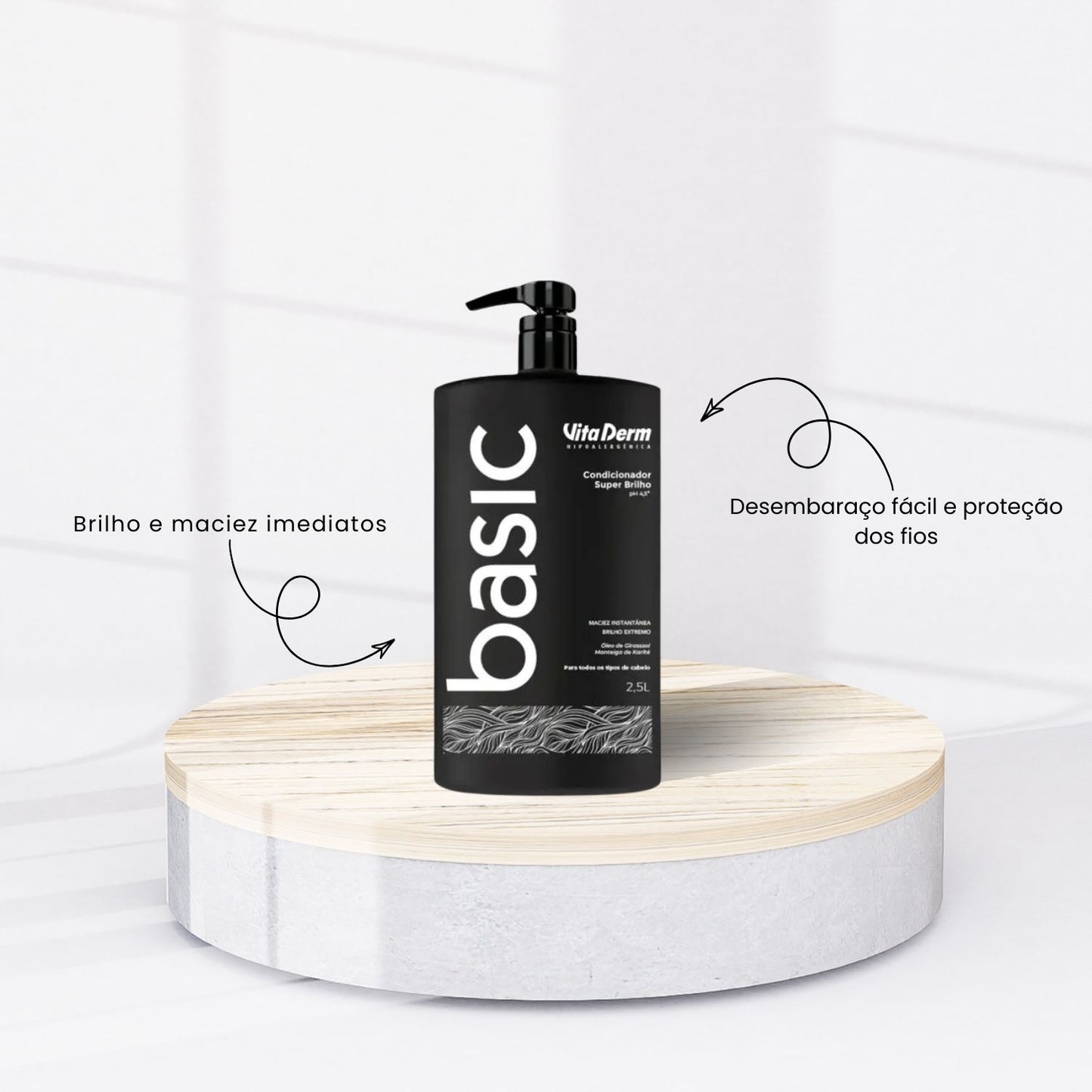 Condicionador Vita Derm Basic Super Brilho 2,5L