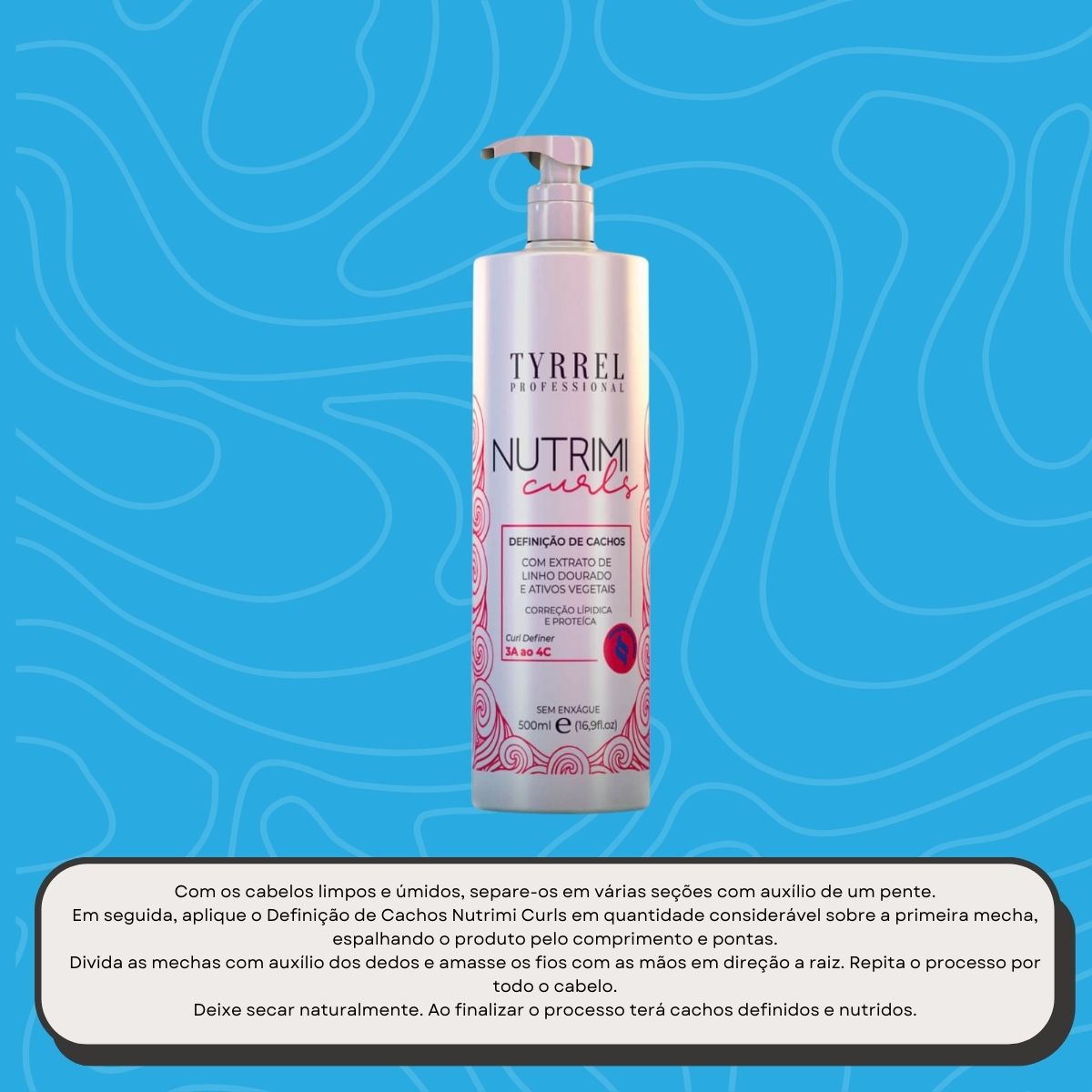 Leave-in Tyrrel Nutrimi Curls Definidor de Cachos para Cabelo Cacheado 500 ml