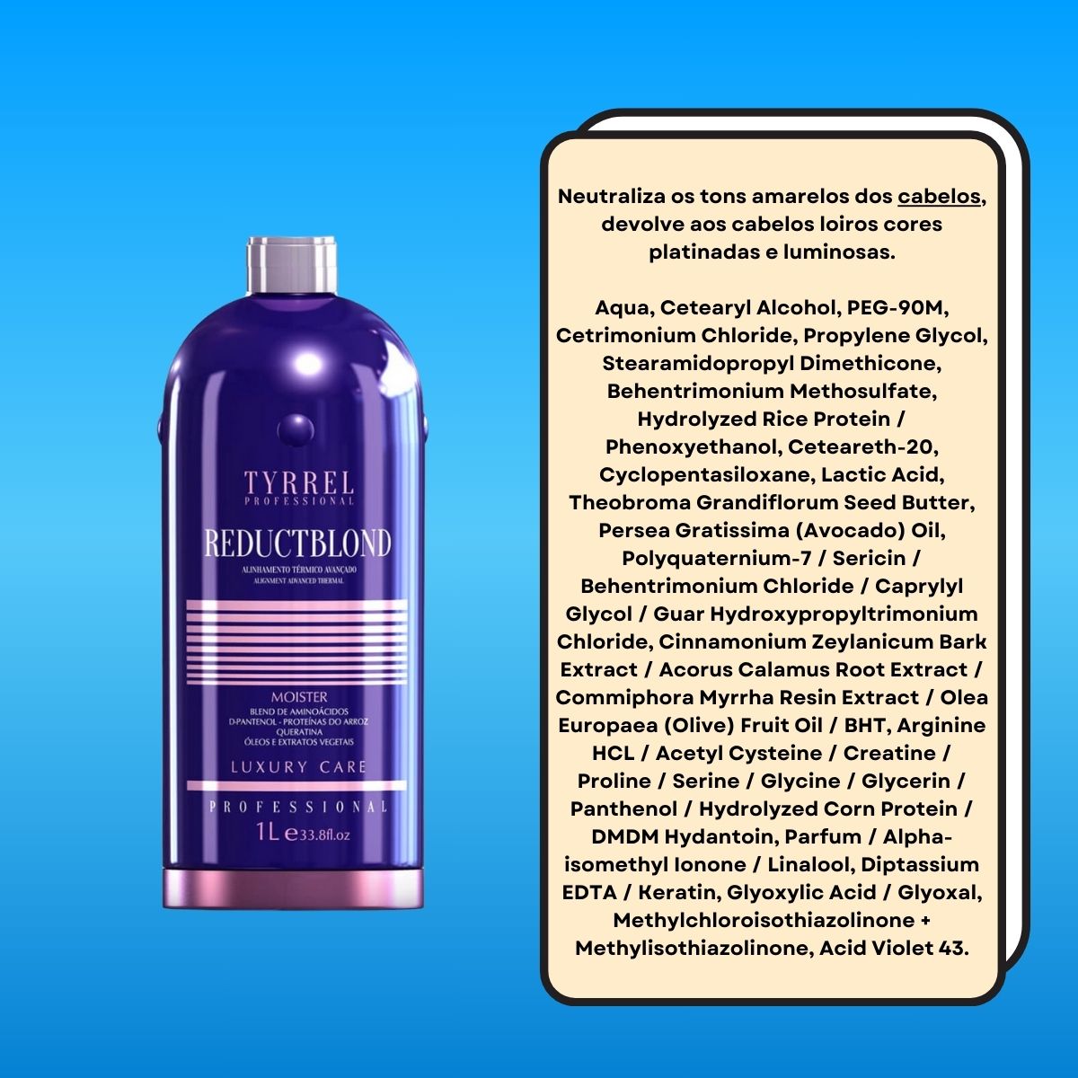 Progressiva Tyrrel Reduct Blond Alinhamento Térmico 1 Litro