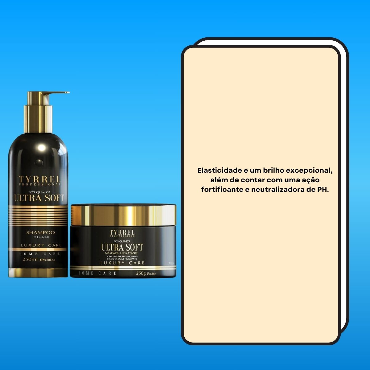 Kit Tyrrel Ultra Soft Shampoo 250 ml e Máscara 250 g