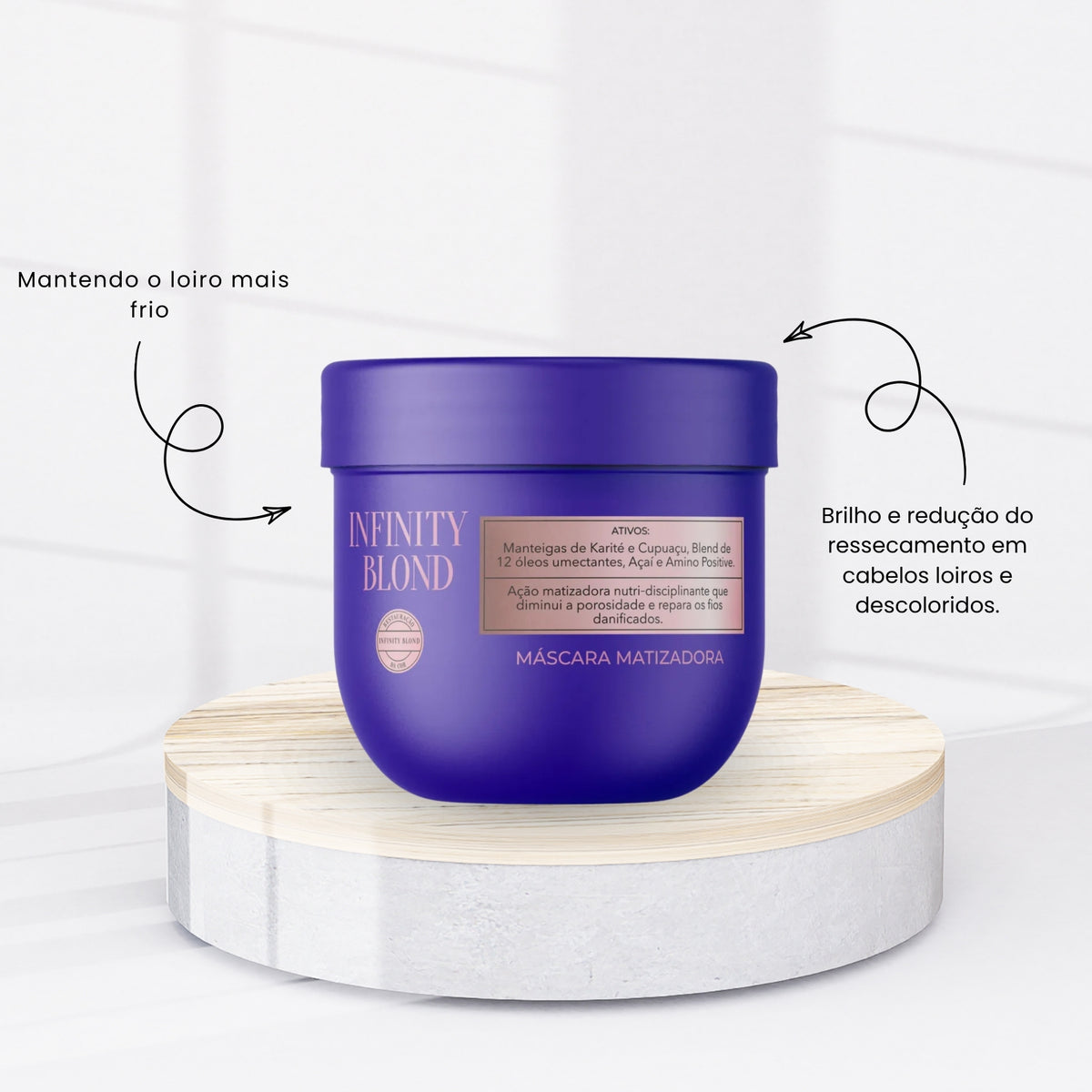 Kit Tyrrel Infinity Blond Shampoo e Máscara 250 ml