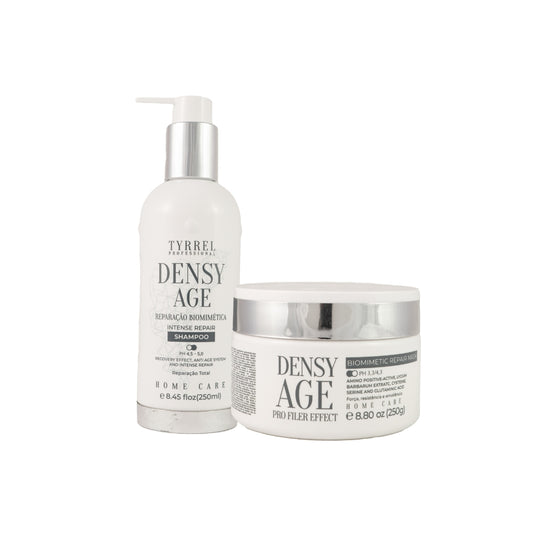 Kit Tyrrel Densy Age Biomimetic Repair Shampoo 250 ml e Máscara 250 g