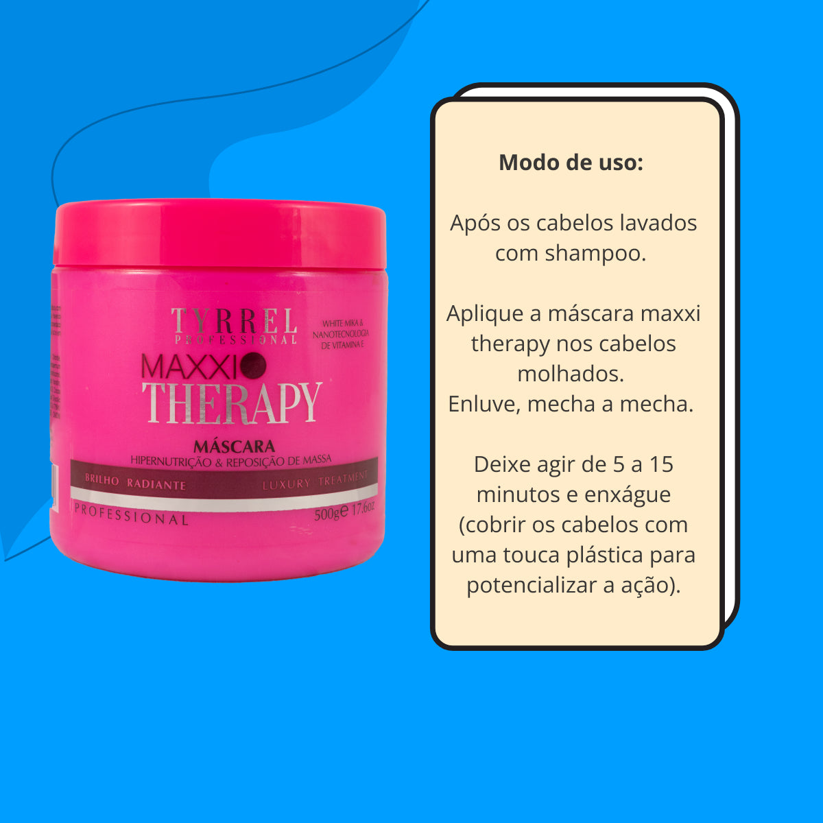 Kit Tyrrel Maxxi Therapy 2 Máscara Hipernutrição 500 g