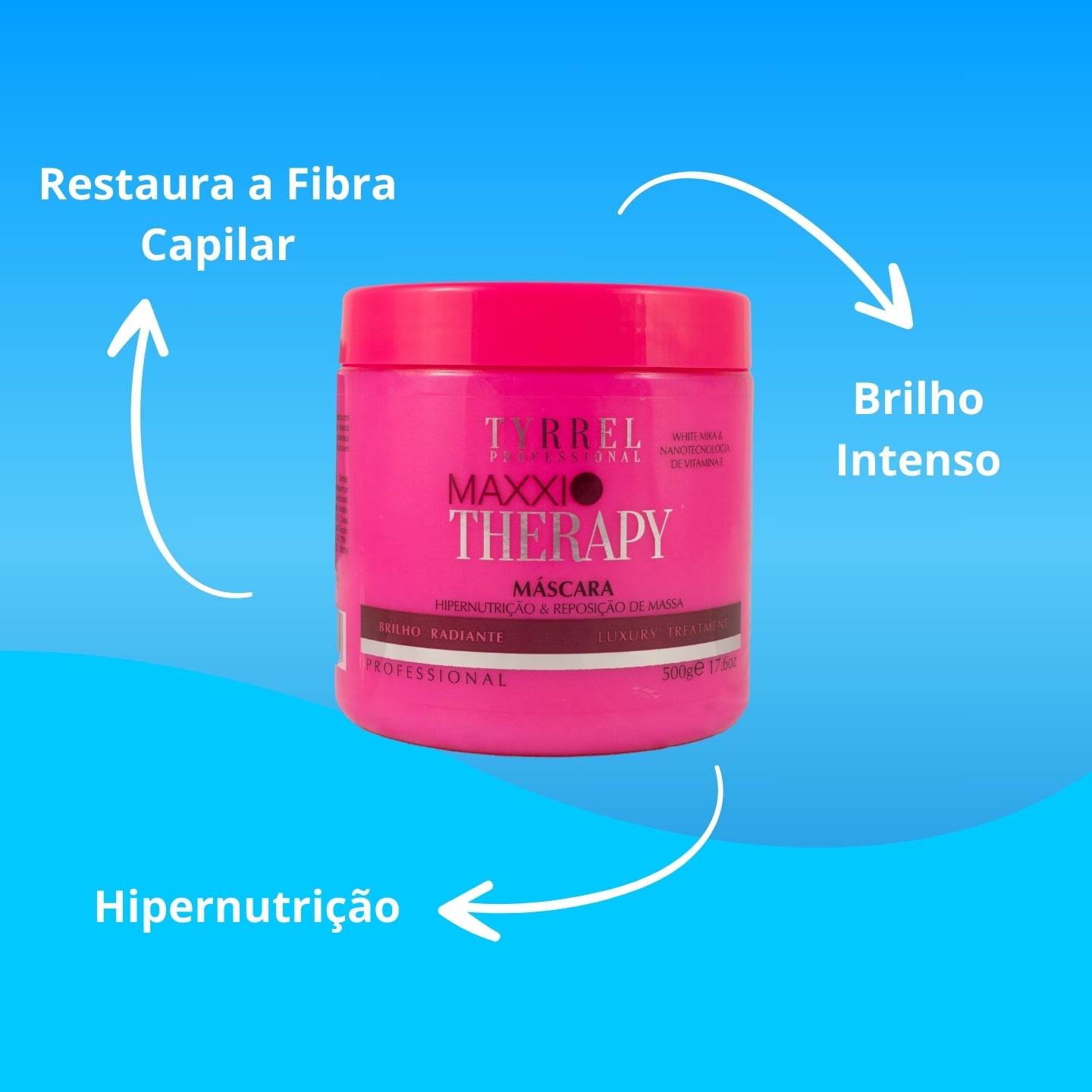 Kit Tyrrel Maxxi Therapy 3 Máscara Hipernutrição 500 g