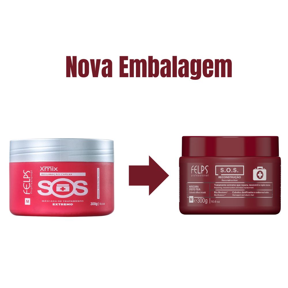 Máscara Felps S.O.S Tratamento de Reconstrução 300 g