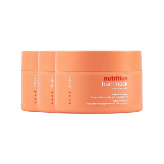 Kit Braé Stages Nutrition 3 Máscara Capilar 200 g