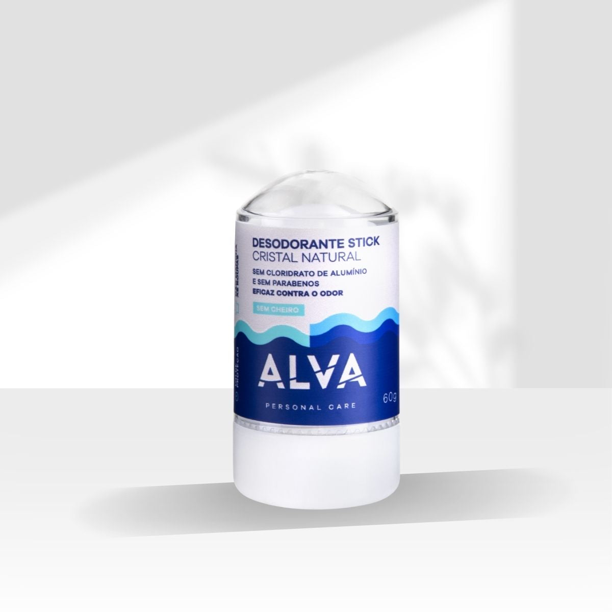 Alva Cristal Stick Desodorante Natural Sem Cheiro 60 g