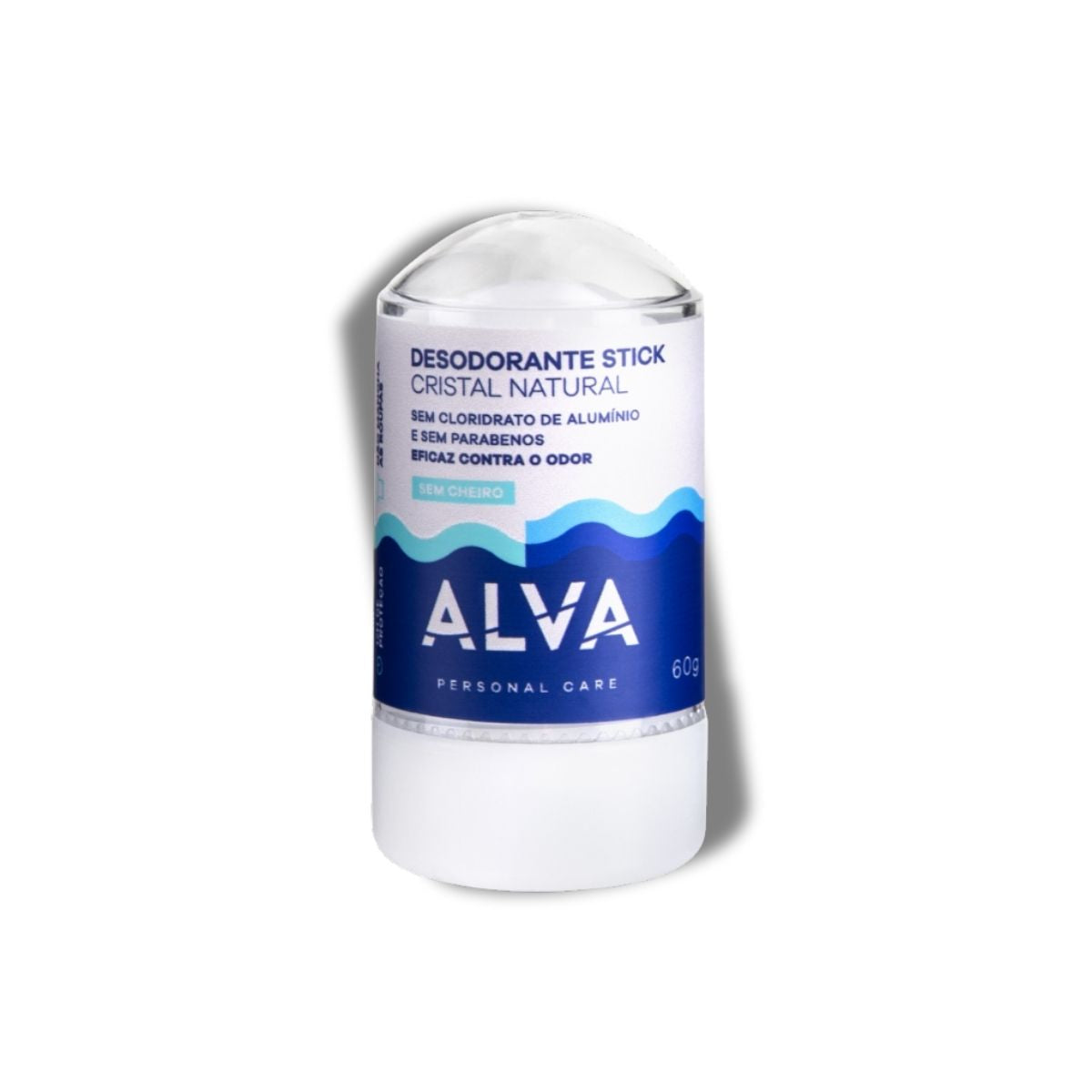 Alva Cristal Stick Desodorante Natural Sem Cheiro 60 g