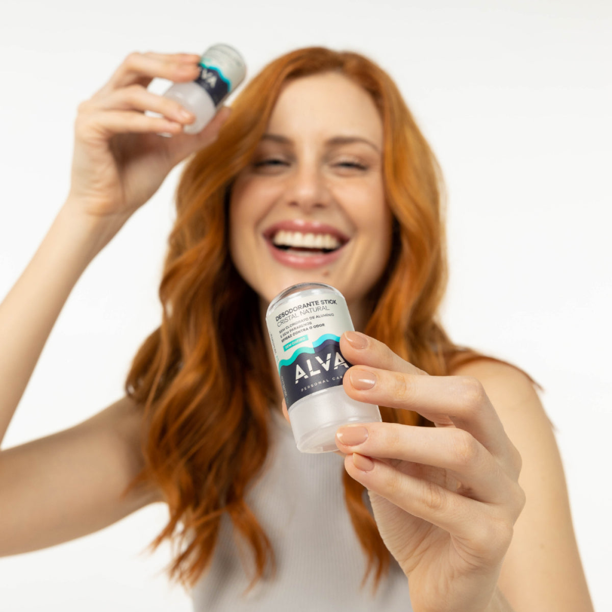 Alva Cristal Stick Desodorante Natural Sem Cheiro 60 g
