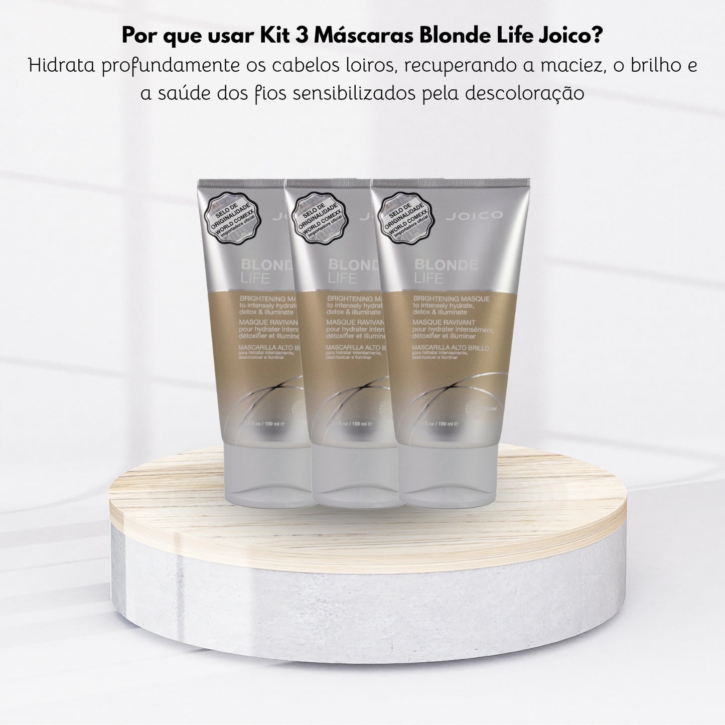Kit Joico Blonde Life Smart Release 3 Máscara Capilar 150 ml