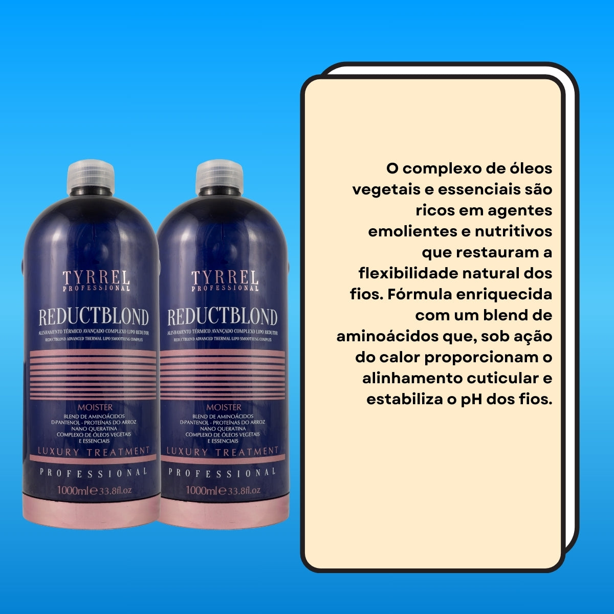 Kit Tyrrel Reductblond 2 Alinhamento Térmico 1 Litro