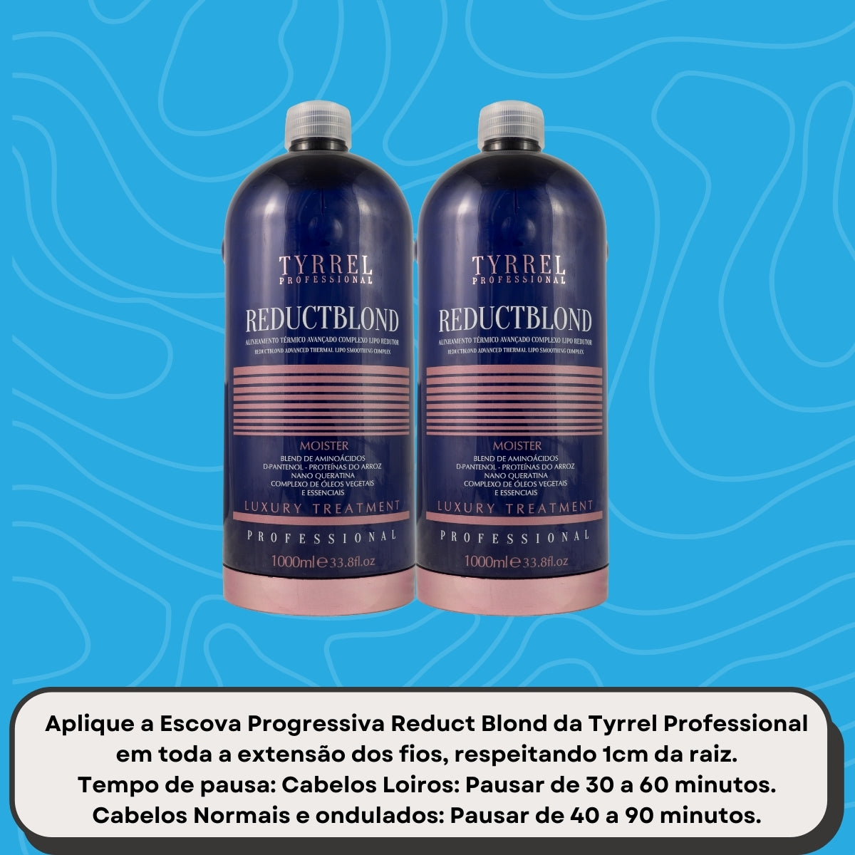 Kit Tyrrel Reductblond 2 Alinhamento Térmico 1 Litro