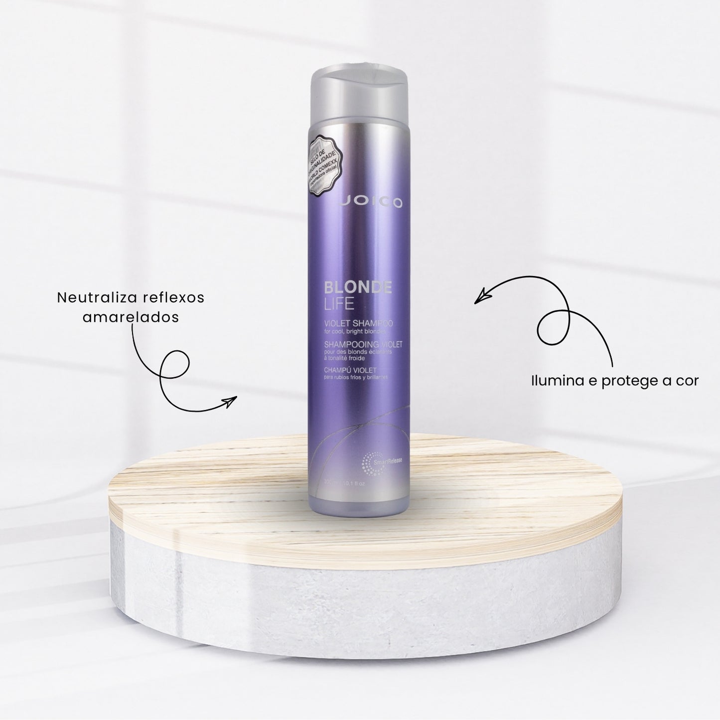 Kit Joico Blonde Life Violet Smart Release 3 Shampoo 300 ml