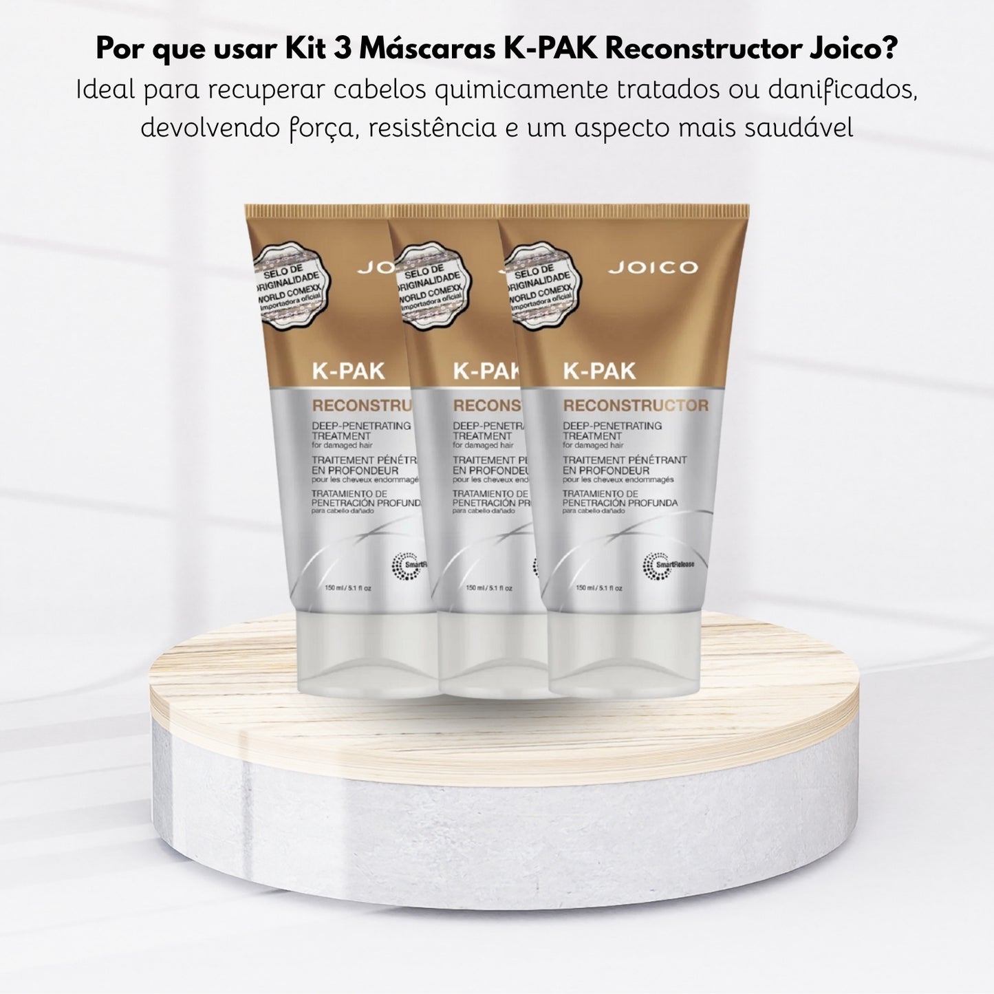 Kit Joico K-PAK Deep Penetrating 3 Máscara 150 ml