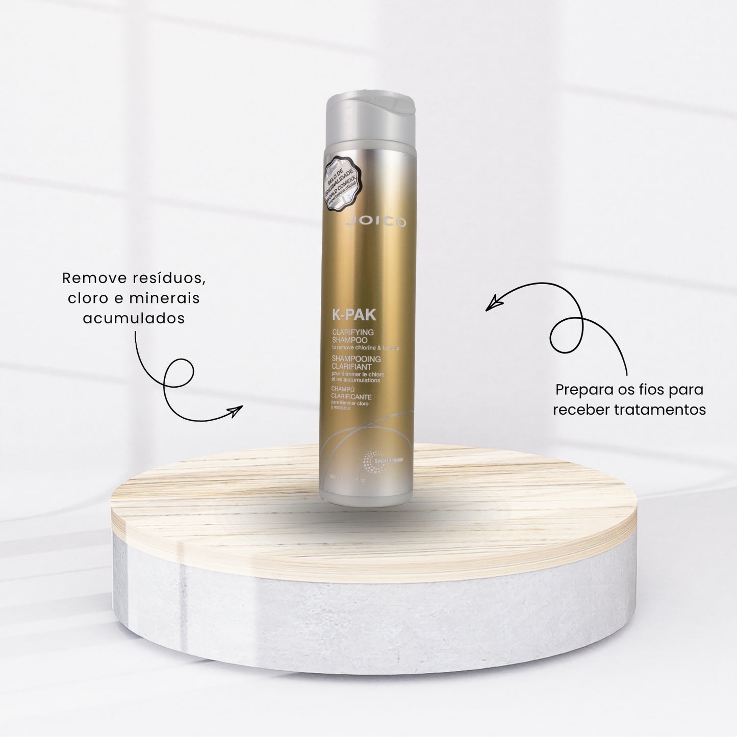 Kit Joico K-PAK Clarifying 2 Shampoo Antirresíduo 300 ml