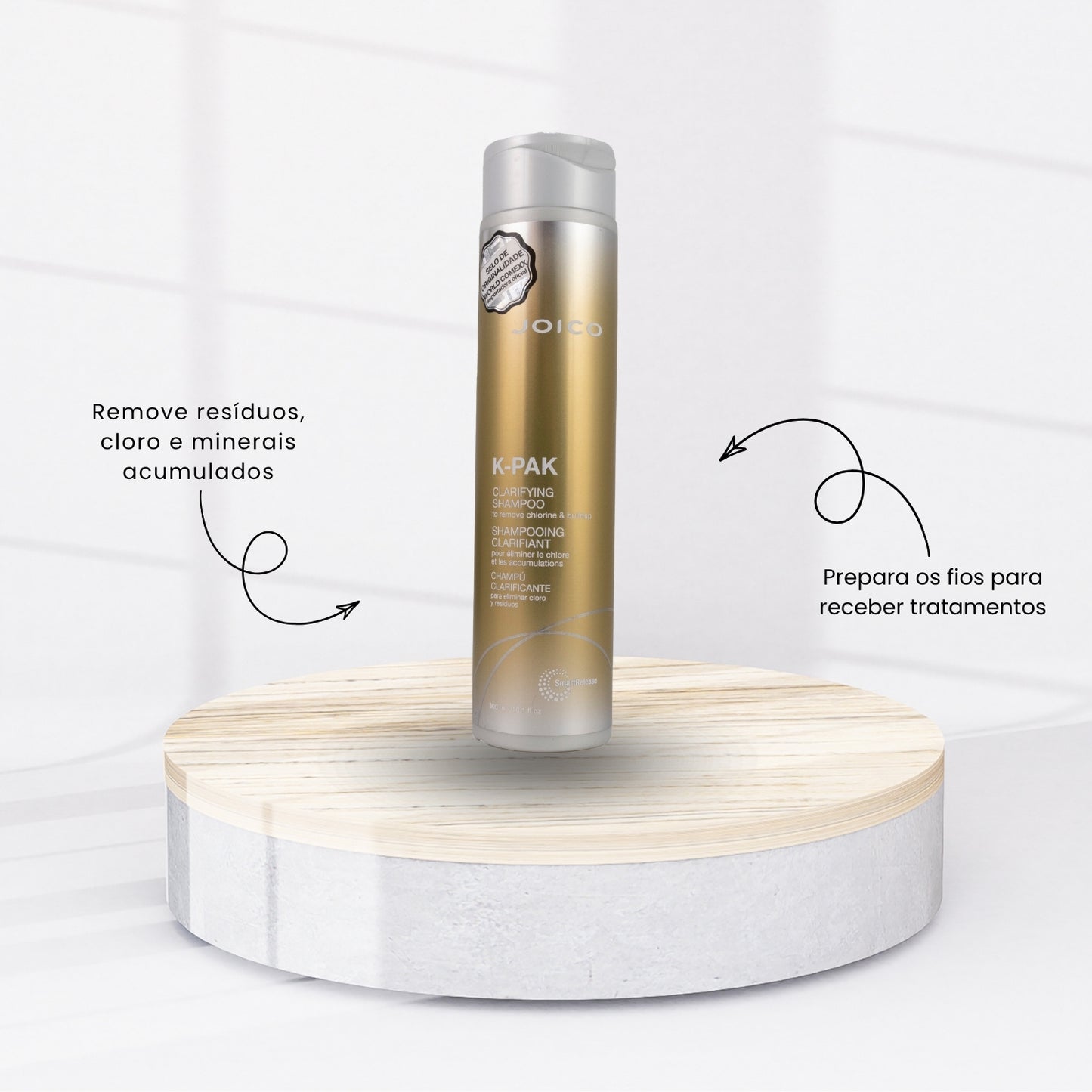 Kit Joico K-PAK Clarifying 3 Shampoo Antirresíduo 300 ml