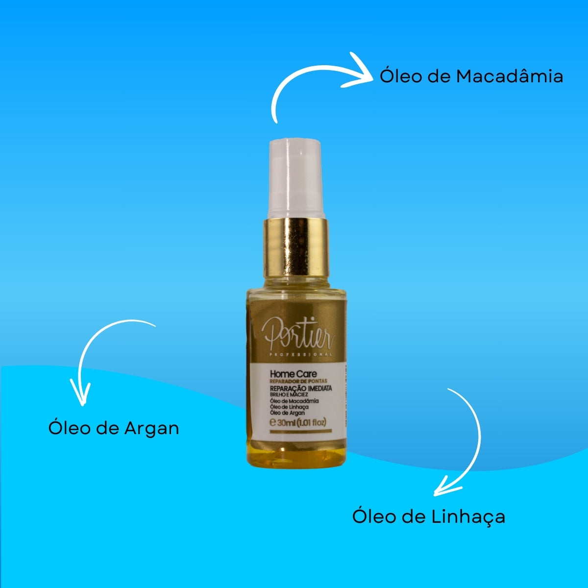 Portier Oleo Reparador de Pontas 30 ml