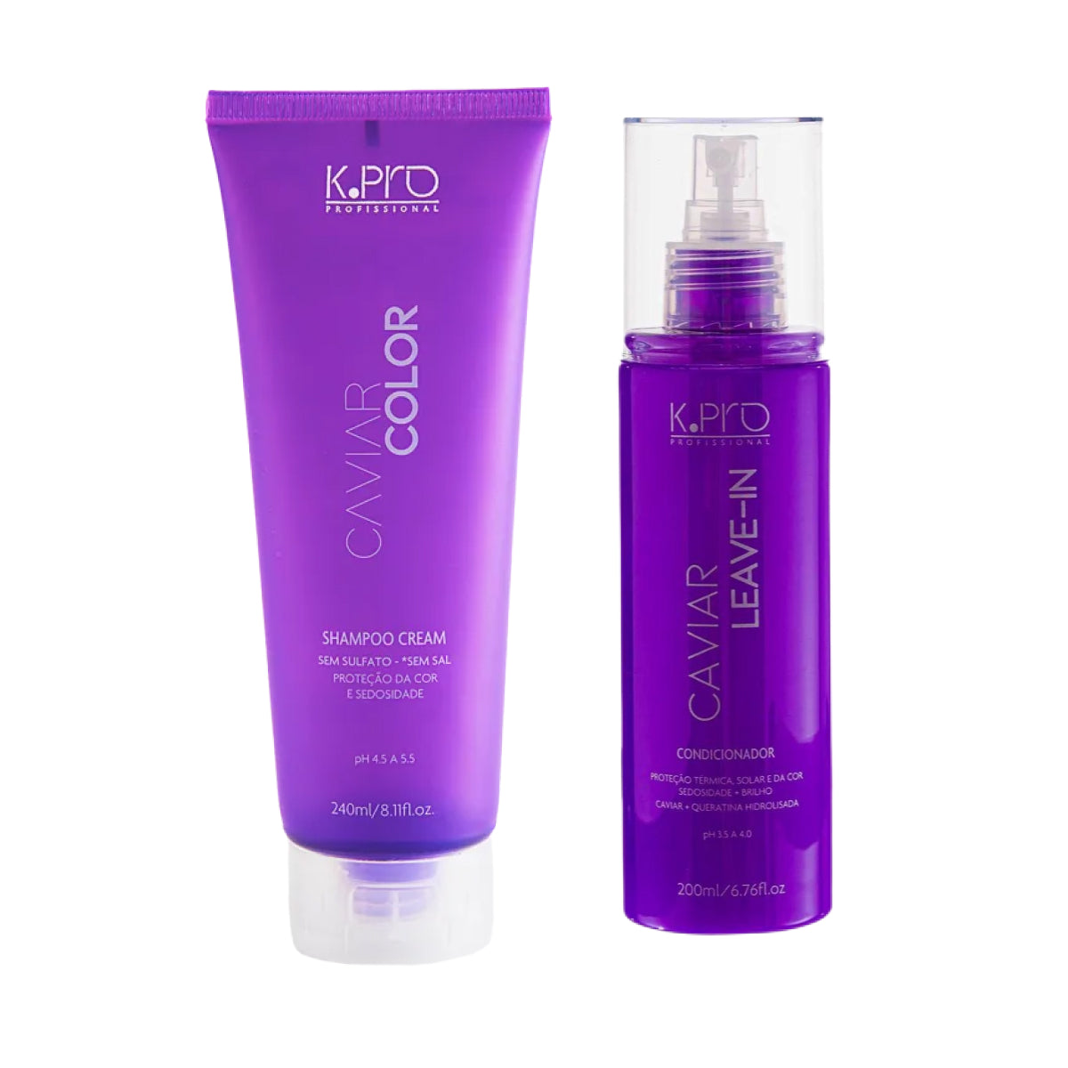 Kit K.Pro Caviar Color Shampoo 240 ml + Leave-in 200 ml