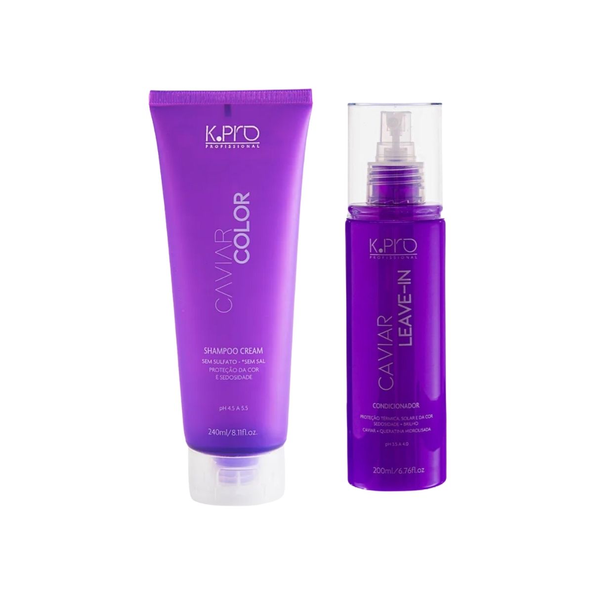 Kit K.Pro Caviar Color Shampoo 240 ml + Leave-in 200 ml