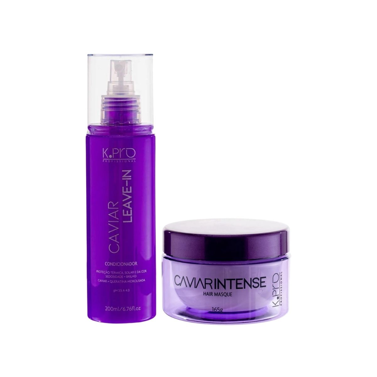 Kit K.Pro Caviar Color Máscara 165 g + Leave-in 200 ml