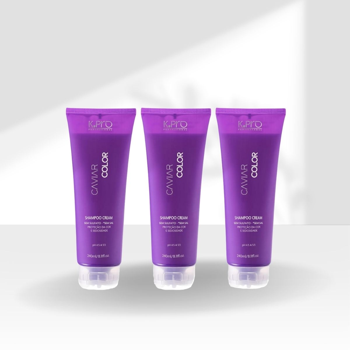 Kit K.Pro Caviar Color 3 Shampoos Cream 240 ml