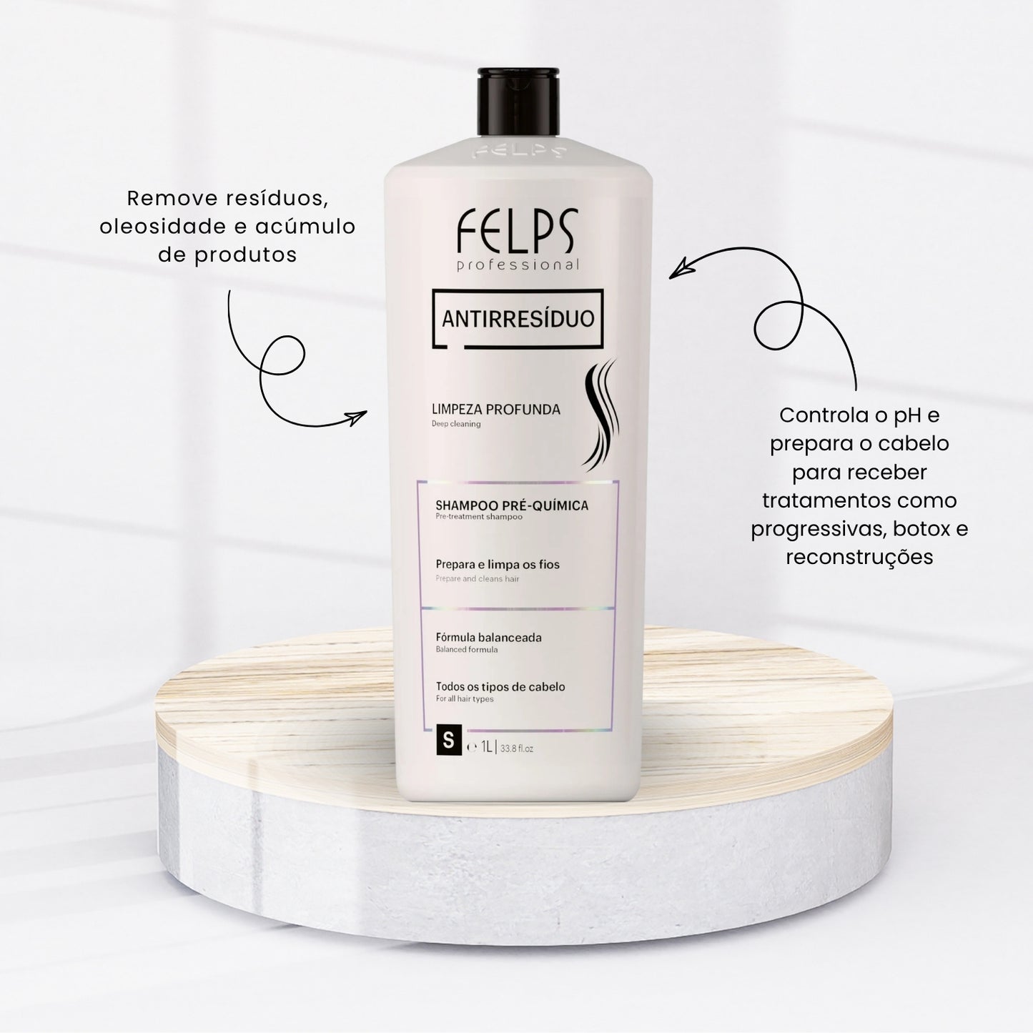 Shampoo Antirresíduo Felps 1 Litro