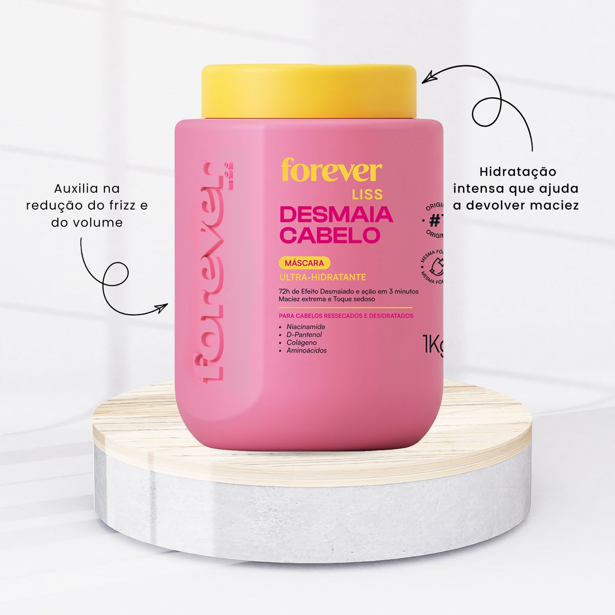 Kit Forever Liss Desmaia Cabelo Tratamento Capilar Salon