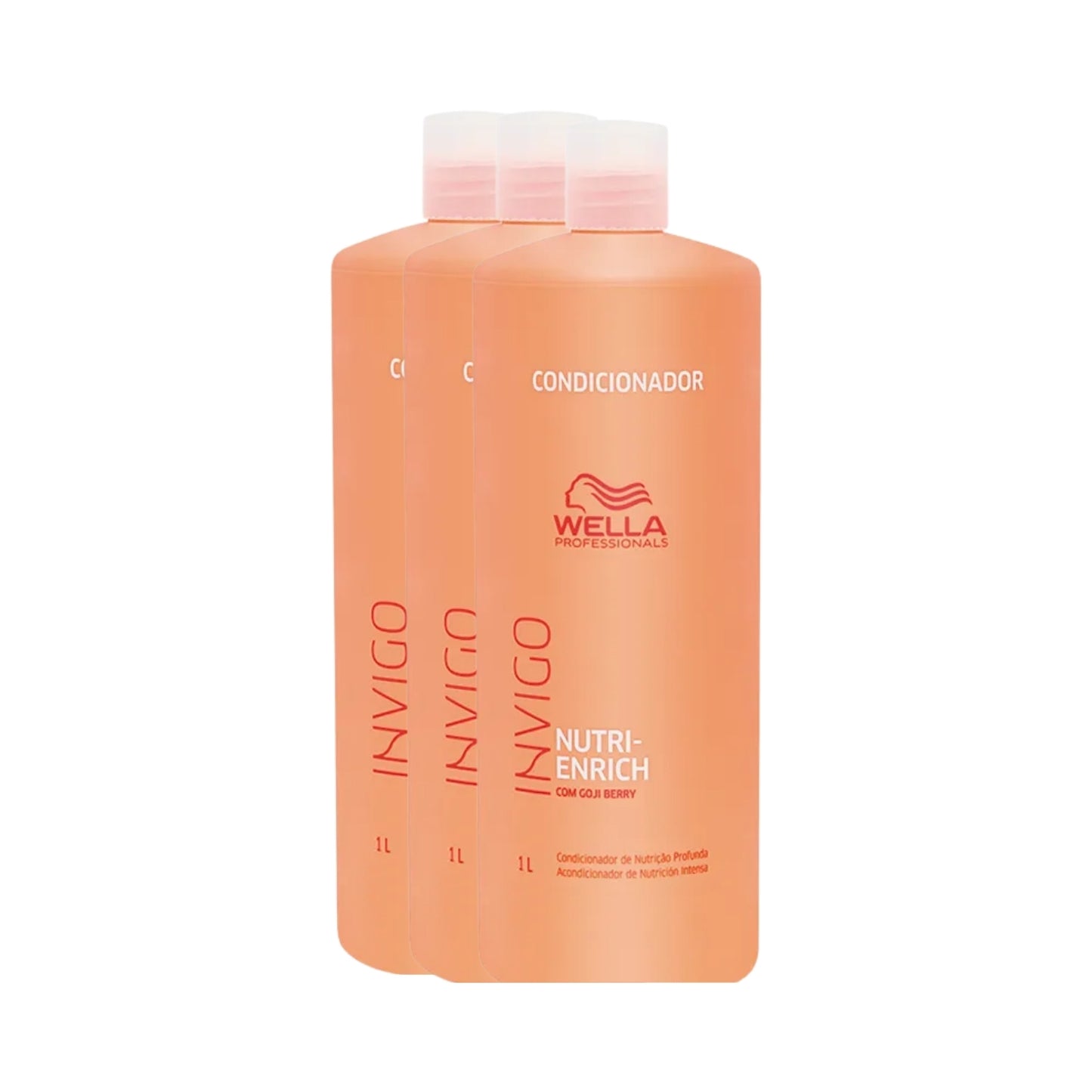 Kit Wella Invigo Nutri-Enrich 3 Condicionador 1 Litro