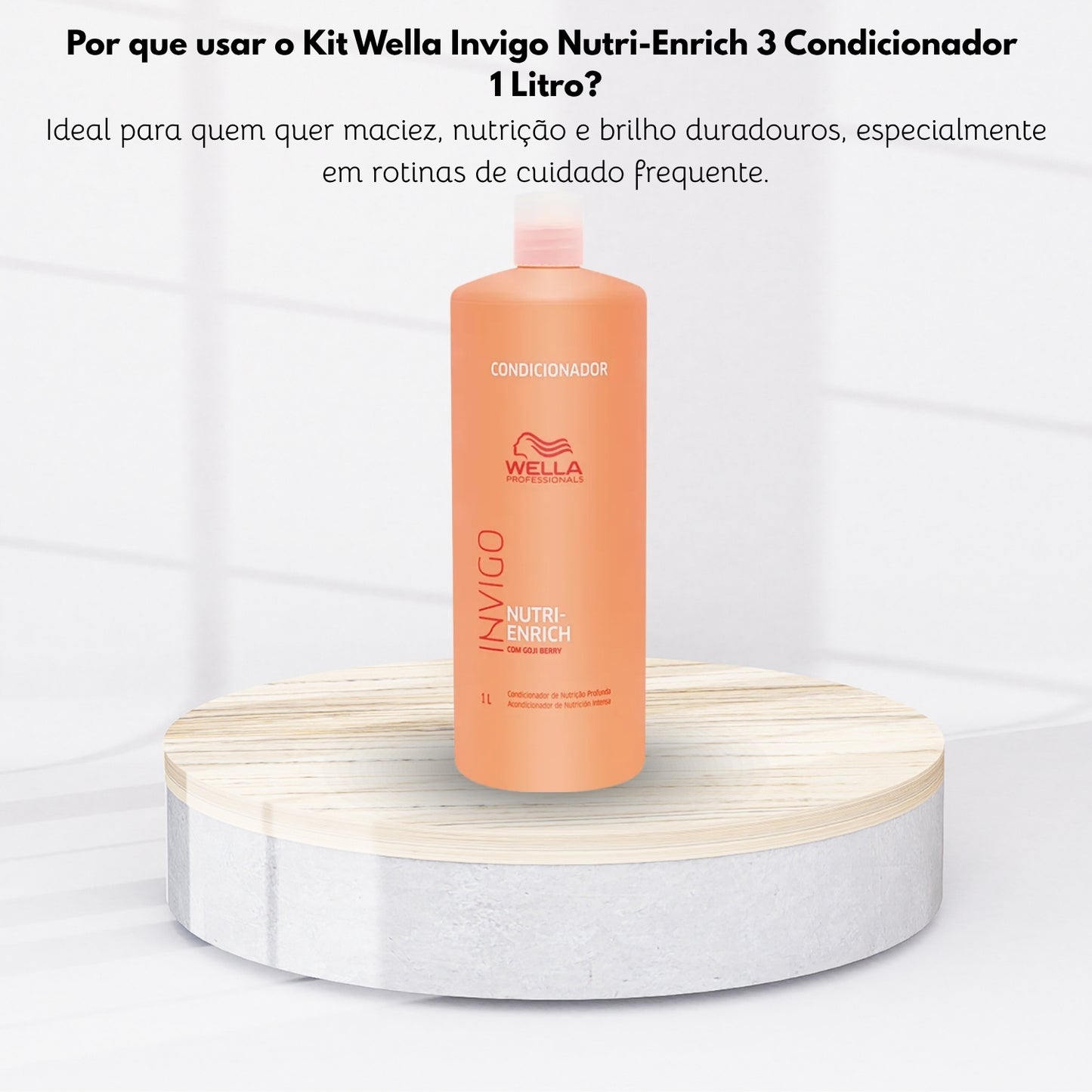 Kit Wella Invigo Nutri-Enrich 3 Condicionador 1 Litro