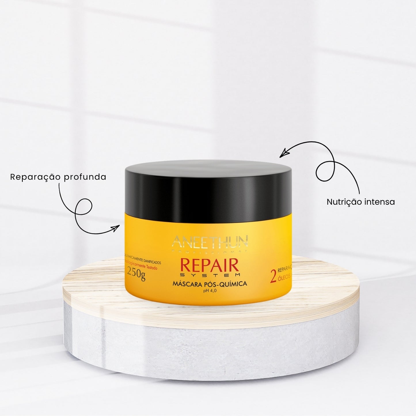Kit Aneethun Repair Shampoo 300 ml + Máscara 250 g + Oleo Reparador 55 ml